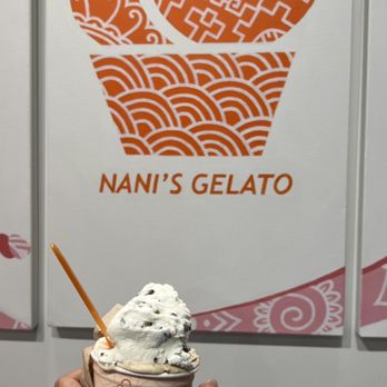 Nani's Gelato - a hand holding a cup of ice cream - Ice Cream & Frozen Yogurt Near Me - Toronto, Ontario Nani's Gelato - a hand holding a cup of ice cream - Ice Cream & Frozen Yogurt Near Me - Toronto, Ontario