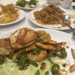 Dungene crab shrimp fried rice Dungene crab shrimp fried rice