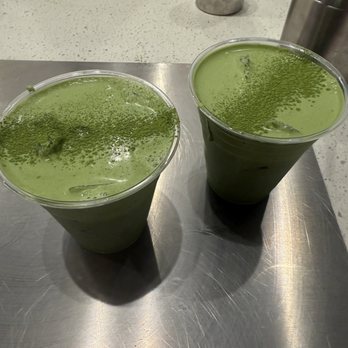 Stagger Coffee - Double matchas. - Coffee & Tea Near Me - Los Angeles, California