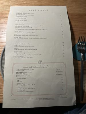 Menu photo 5 Café Vivant Menlo Park, CA