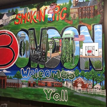 Smokin' Pig -  sign for smokin pig - Barbeque Near Me - Bowdon, Georgia