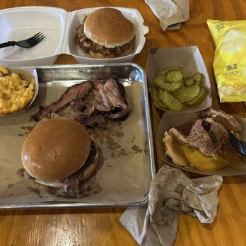 Terry Black's Barbecue - Chopped and sliced brisket sandwiches, pickles, mac and cheese - Barbeque Near Me - Fort Worth, Texas Terry Black's Barbecue - Chopped and sliced brisket sandwiches, pickles, mac and cheese - Barbeque Near Me - Fort Worth, Texas