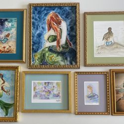 Frameworks - Mermaid gallery wall by Frameworks