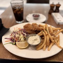 Mustards Bar & Grill - Fish and chips at Mustards bar and grill.