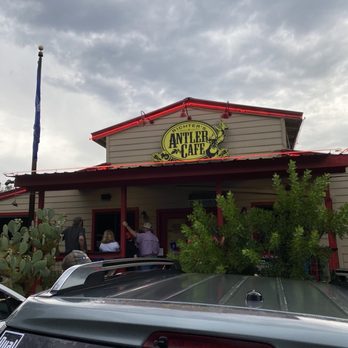 Richter's Antler Cafe - Front view from parking lot - American Near Me - Spring Branch, Texas Richter's Antler Cafe - Front view from parking lot - American Near Me - Spring Branch, Texas