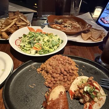 Yard House - Carnitas taco, Korean taco, fish and chips, Cobb salad, and queso. - New American Near Me - Vernon Hills, Illinois Yard House - Carnitas taco, Korean taco, fish and chips, Cobb salad, and queso. - New American Near Me - Vernon Hills, Illinois