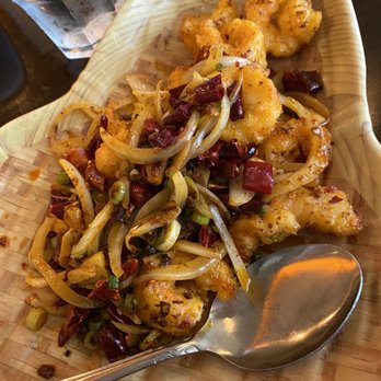 Trendy Dumpling - Amazing Spicy Shrimp - SO good!!! - Noodles Near Me - Houston, Texas Trendy Dumpling - Amazing Spicy Shrimp - SO good!!! - Noodles Near Me - Houston, Texas