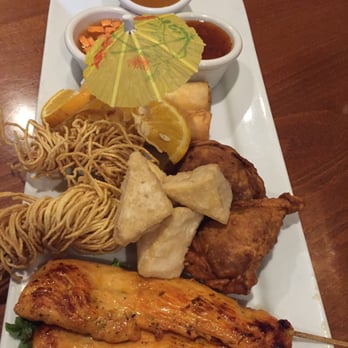Takhrai Thai - Appetizer sampler $14.95 looks delicious - Thai Near Me - Poway, California Takhrai Thai - Appetizer sampler $14.95 looks delicious - Thai Near Me - Poway, California
