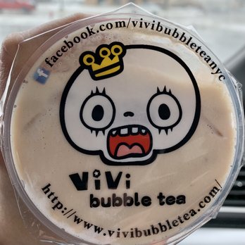 Vivi Bubble Tea - Cute design on the seal. - Bubble Tea Near Me - Troy, Michigan
