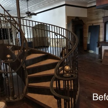 Benchmark Renovations - Before wood stair installation (old carpet was removed) - Flooring Near Me