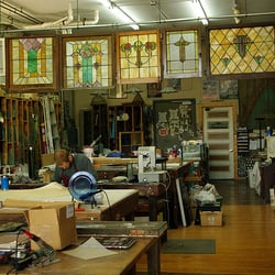 Preston Art Glass Studio - Inside shop