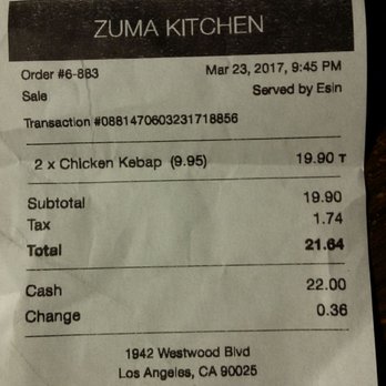 Muma Kitchen - Reality Check: Large Portion, Great service, Excellent Rice, Mediocre salad, Mediocre Chicken. - Turkish Near Me - Los Angeles, California