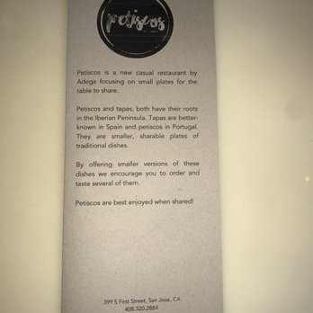 Petiscos - Menu - Portuguese Near Me - San Jose, California Petiscos - Menu - Portuguese Near Me - San Jose, California
