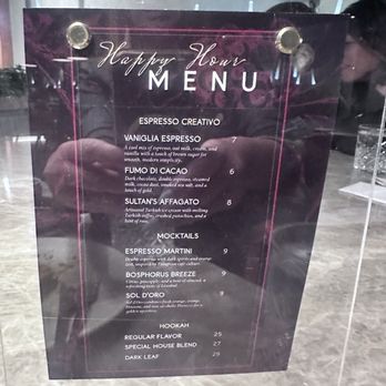 Elite Dinner: Tabac+ - Happy Hour coffee and Mocktail Menu - Yelp Events Near Me - San Diego, California