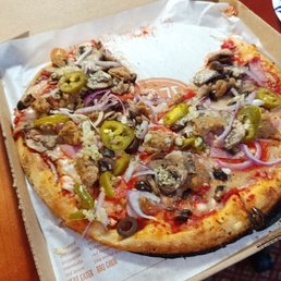 a pizza in a pizza box
