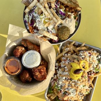 Spitz - St. George - - 1/2 Dozen Wings Loaded Street Cart Fries Doner Basket - Mediterranean Near Me - St. George, Utah Spitz - St. George - - 1/2 Dozen Wings Loaded Street Cart Fries Doner Basket - Mediterranean Near Me - St. George, Utah
