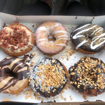 Duck Donuts - 1/2 Dozen Made-To-Order-Donuts, next time I will order drizzle only to control sugar intake - Donuts Near Me - Green Brook Township, New Jersey Duck Donuts - 1/2 Dozen Made-To-Order-Donuts, next time I will order drizzle only to control sugar intake - Donuts Near Me - Green Brook Township, New Jersey