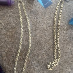 Aloha! Gold Buyers! - 14k diamond cut rope chain 8.7mm 27" length