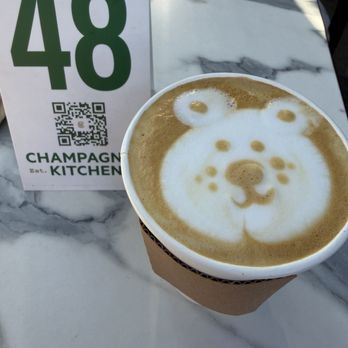 Champagnes Kitchen - Vanilla latte - New American Near Me - Huntington Beach, California Champagnes Kitchen - Vanilla latte - New American Near Me - Huntington Beach, California