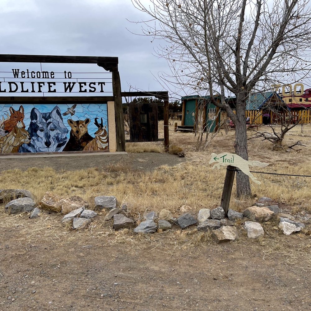Wildlife West Nature Park - Wildlife West sign at the entrance - Zoos Near Me - Edgewood, New Mexico Wildlife West Nature Park - Wildlife West sign at the entrance - Zoos Near Me - Edgewood, New Mexico