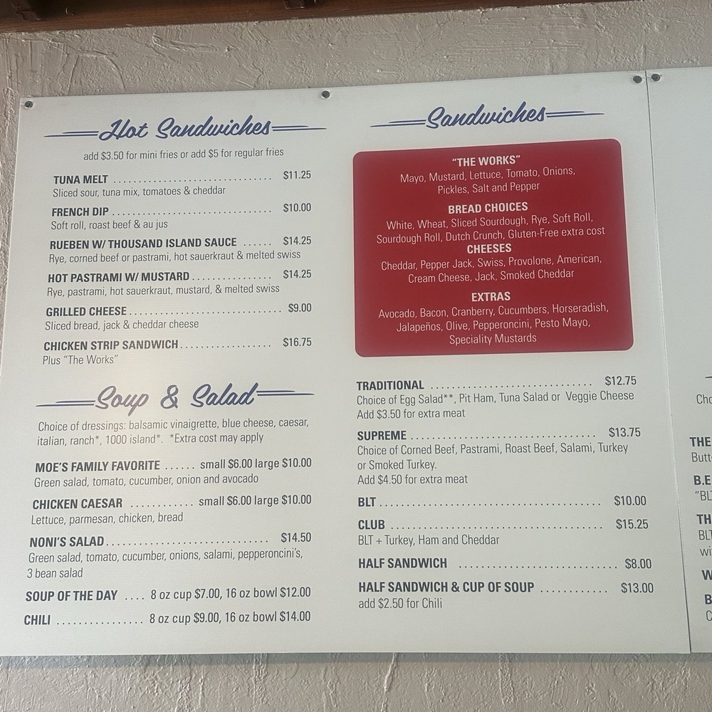 MoE's Eagles Nest Deli - Menu - Delis Near Me - Cloverdale, California MoE's Eagles Nest Deli - Menu - Delis Near Me - Cloverdale, California