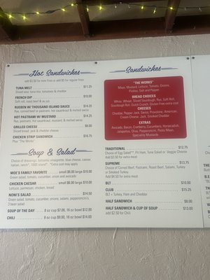 Menu photo 1 MoE's Eagles Nest Deli Cloverdale, CA