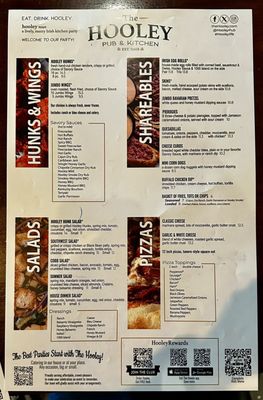 Menu photo 1 The Hooley Pub & Kitchen Strongsville, OH
