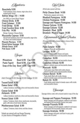 Menu photo 3 Vranoci Italian Restaurant Dumas, TX