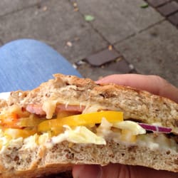 Rustica - Chicken, bacon, melted cheese, mayo and salad.