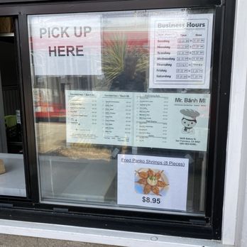 Mr Banh Mi - Pick up window - Vietnamese Near Me - San Francisco, California Mr Banh Mi - Pick up window - Vietnamese Near Me - San Francisco, California