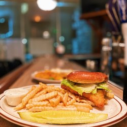 City Club Restaurant & Lounge - Fried Fish Sandwich