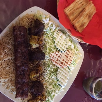 Aryana - Kebab Combo. Served with the best basmati rice I've eaten in a very long time. Spiced just right. They do take out too! - Afghan Near Me - Dollard-des Ormeaux, Quebec