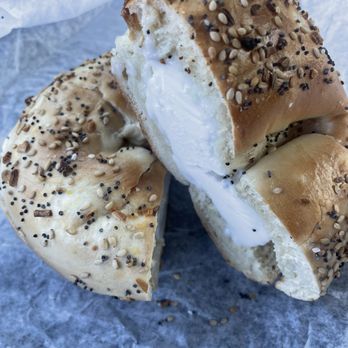 Nicos Bagels & Brunch - Everything Bagel with Vegan Cream Cheese - Breakfast & Brunch Near Me - Gambrills, Maryland