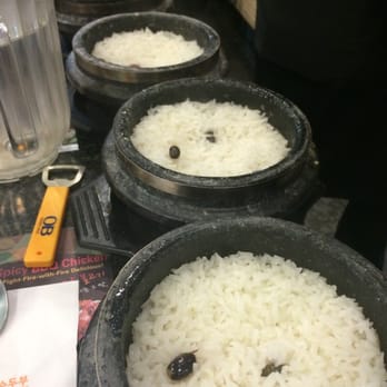 BCD Tofu House - rice in hot stone pots - Korean Near Me - Irvine, California