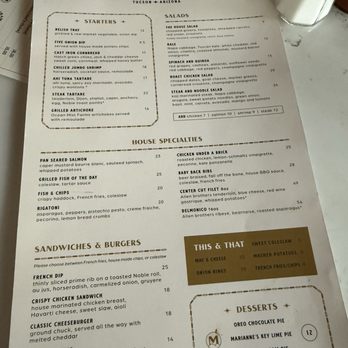 Miramonte - Menu - American Near Me - Tucson, Arizona Miramonte - Menu - American Near Me - Tucson, Arizona