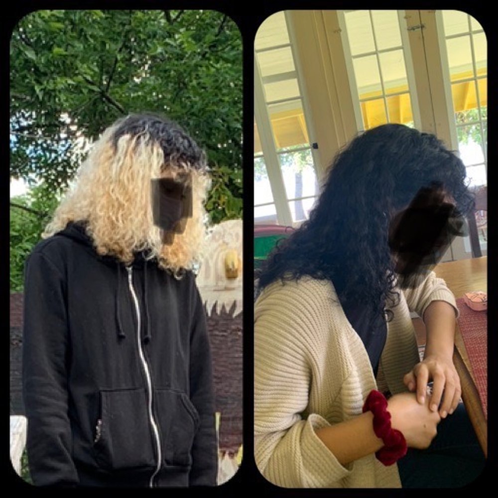 Before and after color with Gabby. Before and after color with Gabby.