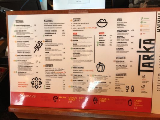 Menu photo 4 Tarka Indian Kitchen Houston, TX