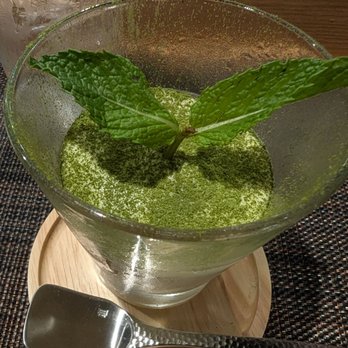 Sushi Wabi Sabi - Matcha Panna cotta - Sushi Bars Near Me - Costa Mesa, California Sushi Wabi Sabi - Matcha Panna cotta - Sushi Bars Near Me - Costa Mesa, California