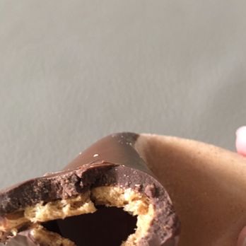 Hawaiian Paradise Candies - Fortune cookie half dipped in chocolate.  Very generous with the chocolate and it was a thick layer. - Chocolatiers & Shops Near Me - Honolulu, Hawaii