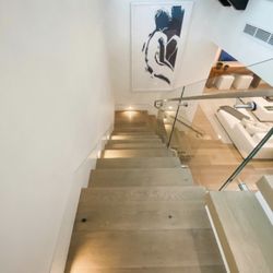 Oceanfront Electric - LED Step Lights seamlessly blend into any architecture and offer some sleek accent lighting to an indoor space.