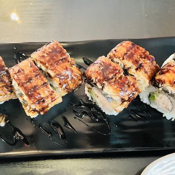 Fusion Sushi - C8. Super Caterpillar Roll - Sushi Bars Near Me - Torrance, California Fusion Sushi - C8. Super Caterpillar Roll - Sushi Bars Near Me - Torrance, California