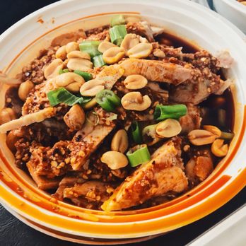 Chengdu 1 - cold chicken in spicy sauce, tongue-numbing, savory, sour, surprisingly complex! more than enough for a meal. - Szechuan Near Me - Jersey City, New Jersey Chengdu 1 - cold chicken in spicy sauce, tongue-numbing, savory, sour, surprisingly complex! more than enough for a meal. - Szechuan Near Me - Jersey City, New Jersey