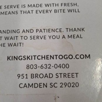 King’s Kitchen Breakfast Bar & Scratch Kitchen - King's Kitchens address and website it can be used if you are looking to apply for a job as well - Breakfast & Brunch Near Me - Camden, South Carolina King’s Kitchen Breakfast Bar & Scratch Kitchen - King's Kitchens address and website it can be used if you are looking to apply for a job as well - Breakfast & Brunch Near Me - Camden, South Carolina