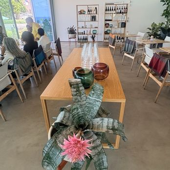 The Kitchen MCASD - Table of wine glasses - Cafes Near Me - La Jolla, California