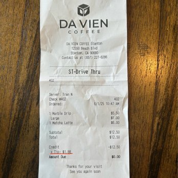 Da Vien Coffee - Coffee & Tea Near Me - Stanton, California