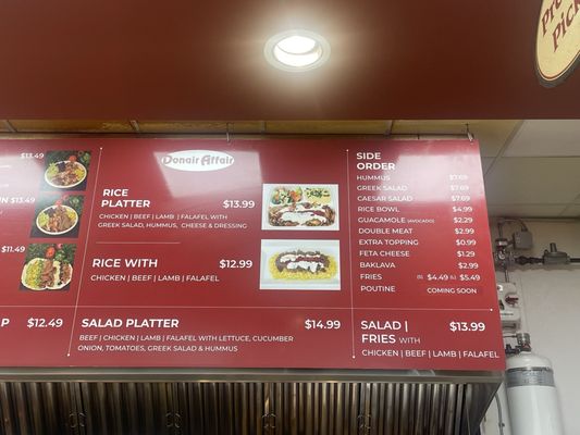Menu photo 3 Donair Affair Delta, BC