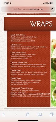 Menu photo 1 Semra's Mediterranean Grill Rehoboth Beach, DE