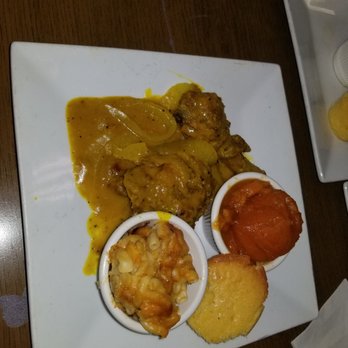 Oley's Kitchen & BBQ - Smothered chicken with yams, mac n cheese, and cornbread - Soul Food Near Me - Orlando, Florida Oley's Kitchen & BBQ - Smothered chicken with yams, mac n cheese, and cornbread - Soul Food Near Me - Orlando, Florida