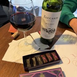 Bubbles - Wine selection and chocolates from next door