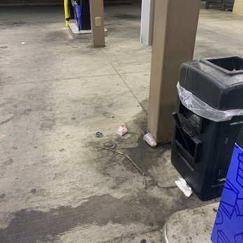 Walmart Fuel Station - Some trash but this is way late after no one is working. - Gas Stations Near Me - CLARKSVILLE, Tennessee